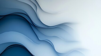 Abstract Blue Wave Layers Design Background
