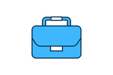 Briefcase icon. icon related to Star Up. suitable for web site, app, user interfaces, printable etc. flat line icon style. simple vector design editable