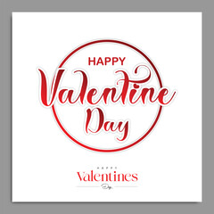 Happy valentine day with creative love composition of the hearts