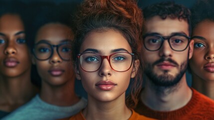 Group of multinational people and technology. Digital Digital technology concept, Group of multinational people in modern lifestyle, System engineering. Ai generated for ads