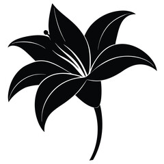 Lily Flower Vector Illustration: Perfect for Floral Designs