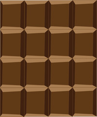A piece of dark chocolate, illustration, cocoa, candy, food, sweet, pieces