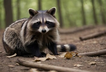 The Curious Raccoon (Procyon lotor)