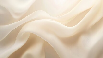 Obraz premium Elegant Draped Cream Colored Fabric Texture