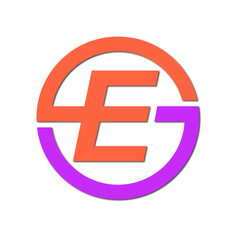 Web line modern color full logo design