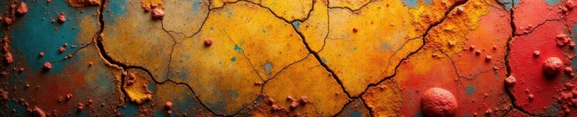 Obraz premium Dried, caked-on grime; rough, cracked surface, hob, appliance