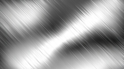 Abstract Brushed Metal Texture: Silver Gray Diagonal Lines Background