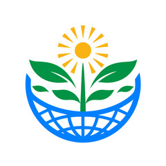 abstract flower logo