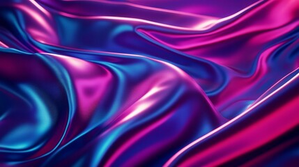 Obraz premium A purple and blue fabric with a shiny, metallic sheen