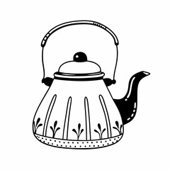 teapot on a white background