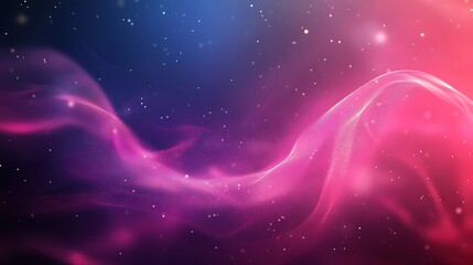 Fototapeta premium Abstract Pink and Blue Cosmic Wave Design