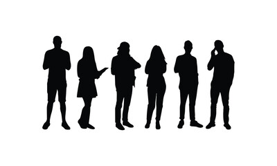 Dynamic Human Silhouettes in Active and Casual Poses.