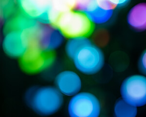blurred and unclear, abstract, colorful, different shapes and brightness lights, color diversity, suitable for background