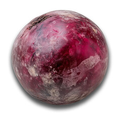 Isolated single fresh beetroot with rich natural texture on transparent background 3