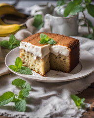 banana walnut snack cake, banana cake, walnut cake, snack cake, homemade cake, moist cake, dessert, sweet treat, baking, banana bread, walnut dessert, easy recipe, delicious cake, homemade dessert, ca