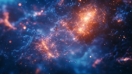 Naklejka premium A detailed illustration of neural networks background