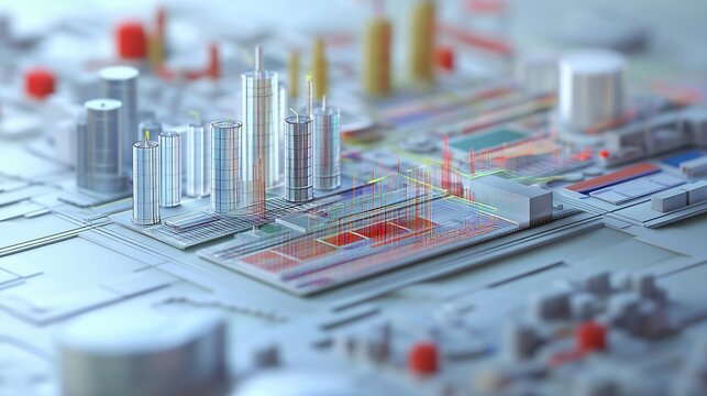 High resolution visualization of financial modeling techniques featuring discounted cash flow DCF analysis valuation models other essential tools for evaluating investment opportunities