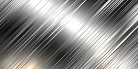 Shiny Metallic Background with Dynamic Lines and Soft Light Effects