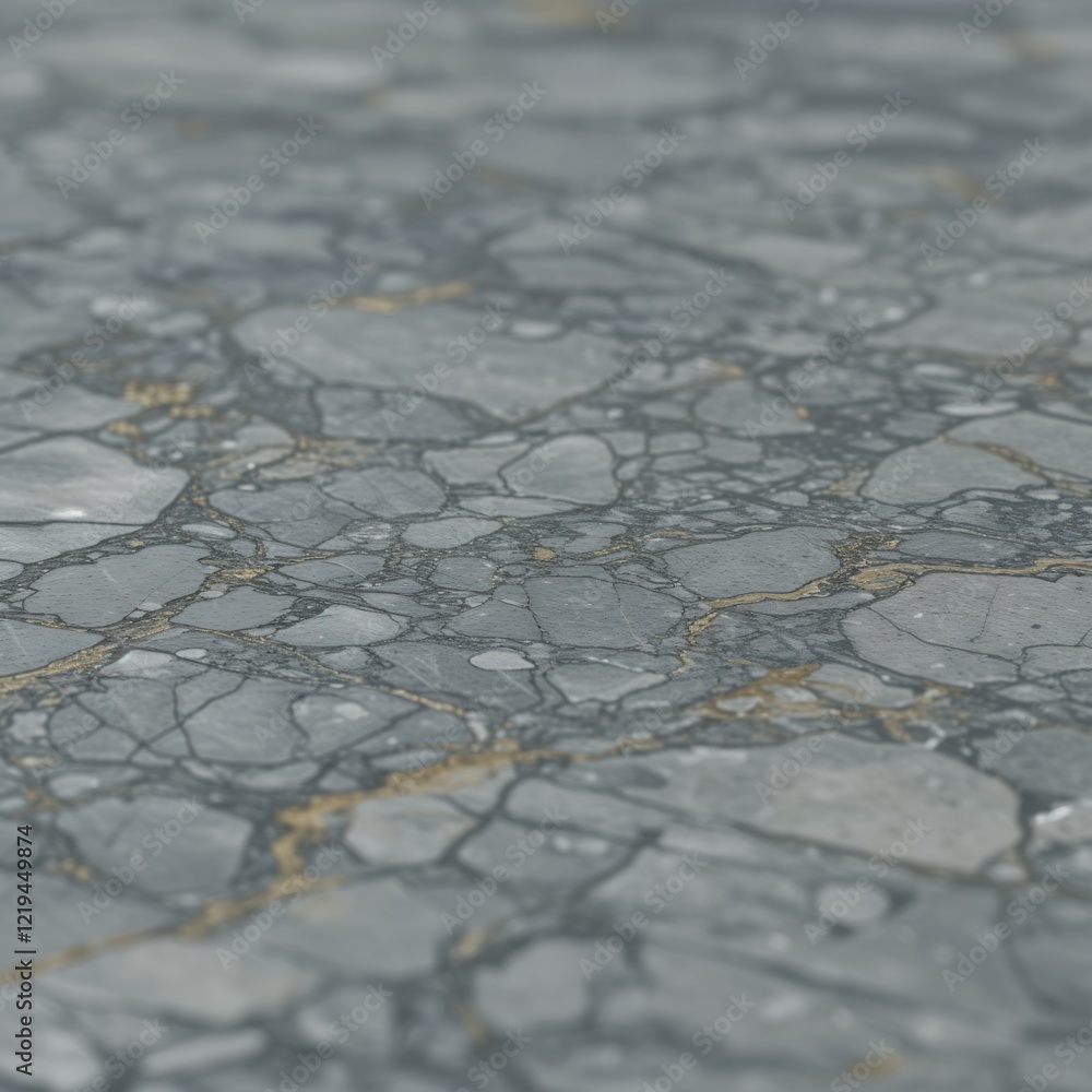 Poster marble texture with intricate grey and gold veining for modern design background