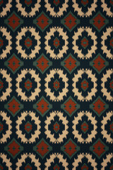 Midnight Tribal Geometric Wall Art Pattern