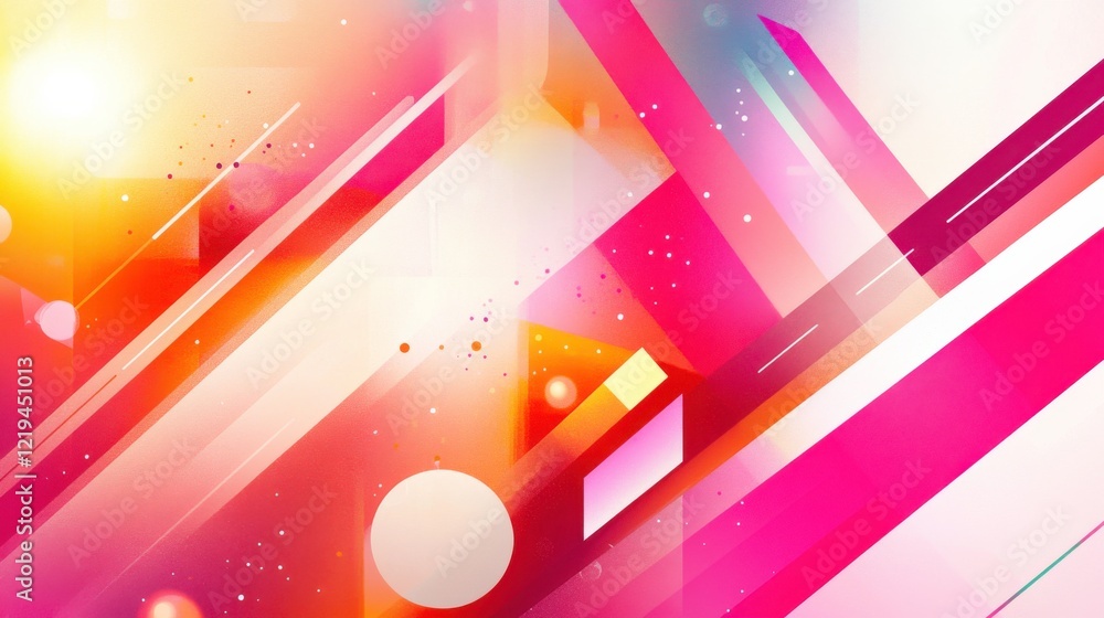 Poster vibrant abstract design with soft lighting elements