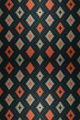 Midnight Geometric Tribal Print