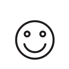 Happy Smiley Face Icon Vector Illustration