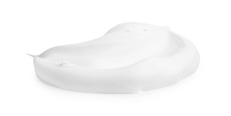 Sample of fluffy foam isolated on white