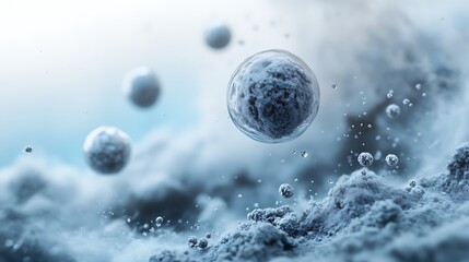 A detailed illustration of the powder in an organ