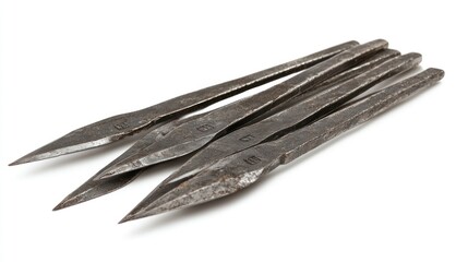 Antique Set of Hand Forged Metal Punches