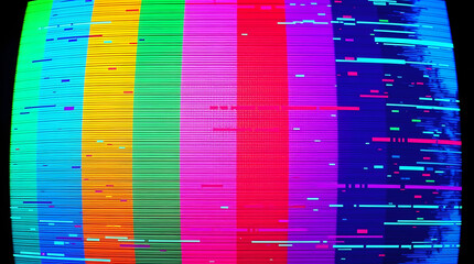TV monitor colorful digital glitch background screen error screen wallpaper