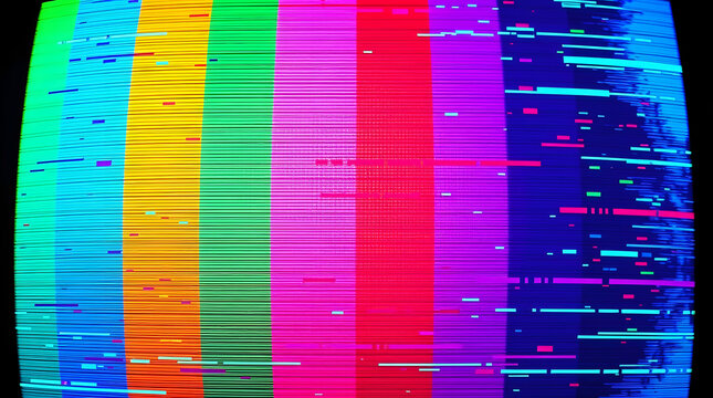 TV monitor colorful digital glitch background screen error screen wallpaper