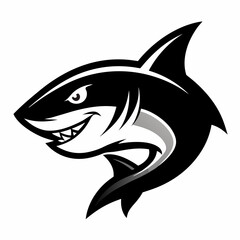 shark, fish, animal, sea, vector, cartoon, illustration, white, ocean, isolated, fin, water, predator, blue, danger, silhouette, underwater, dolphin, nature, teeth, dangerous, wildlife, marine, swimmi