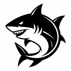 shark, fish, animal, sea, vector, cartoon, illustration, white, ocean, isolated, fin, water, predator, blue, danger, silhouette, underwater, dolphin, nature, teeth, dangerous, wildlife, marine, swimmi