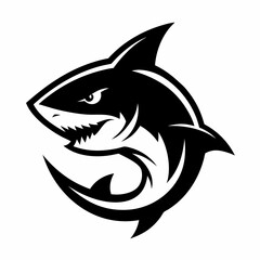 shark, fish, animal, sea, vector, cartoon, illustration, white, ocean, isolated, fin, water, predator, blue, danger, silhouette, underwater, dolphin, nature, teeth, dangerous, wildlife, marine, swimmi