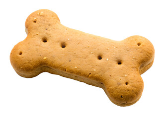 dog biscuits isolated on white background