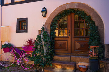 The village of Eguisheim, one of the most beautiful in the Alsace region.