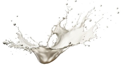 3d Create the perfect dairy product advertisement with milk splash in crown shape background