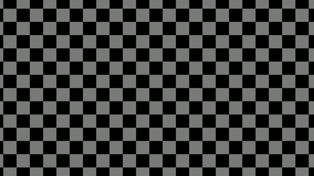 Gray and black checkboard animation background	