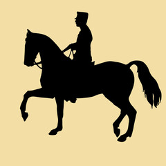 The military horseman of the 19th and 20th centuries