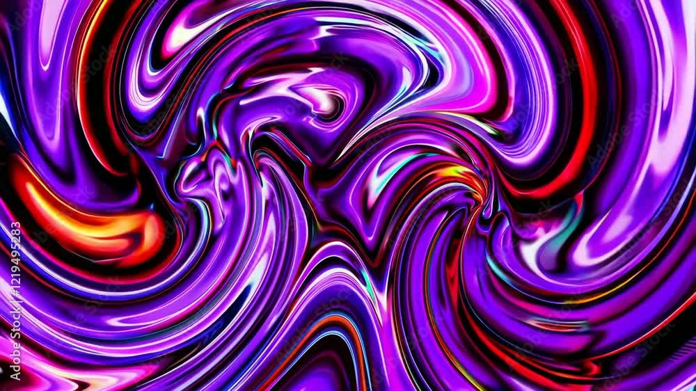 Poster Colorful abstract swirl pattern with vibrant hues and dynamic flow. Artistic expression and creativity concept