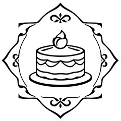 A delectable cake, a delightful dessert. Perfect for birthdays, weddings, or any celebration. Sweetness in every bite!