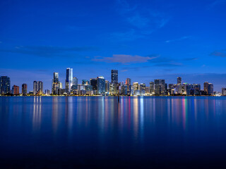 Fototapeta premium Miami Downtown at night 