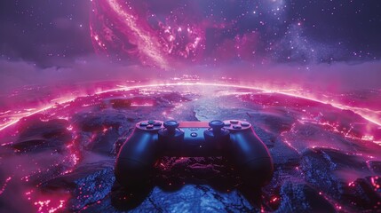 Gaming in a Neon Cosmos