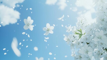 Blossoming Cherry Blossom Tree in Spring