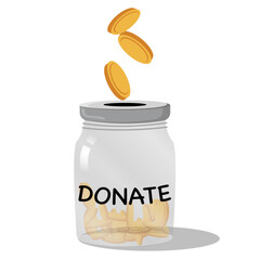 Money for charity donation Fundraiser support aid