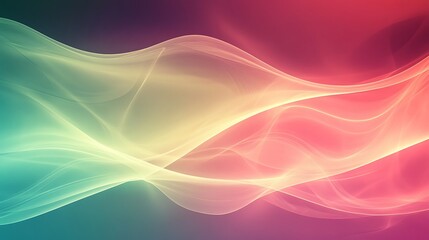 Abstract Colorful Waves Flowing Gracefully