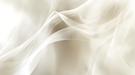 Obraz premium Abstract Beige and White Swirling Fabric Design