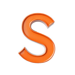 Naklejka premium Letter S isolated