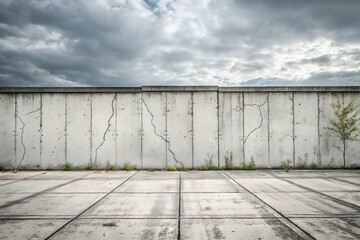 Obraz premium Grunge-style concrete wall with space for text